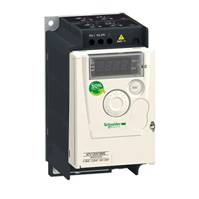 Afbeelding van Schneider frequentieregelaar atv12 1f 200240vac 50 60hz 0 37kw met c1 emc filter en koelplaat modbus atv12h037m2