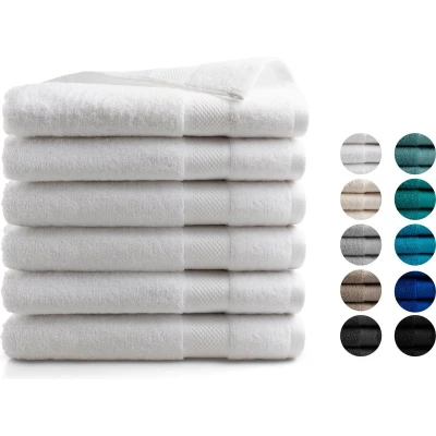 Afbeelding van Handdoek Hotel Collectie 6 stuks 70x140 wit