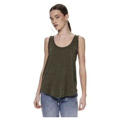 Afbeelding van PIECES Pcbillo Lurex Noos Bc Tanktop voor dames, Grape Leaf/Detail: Gold Lurex, XL