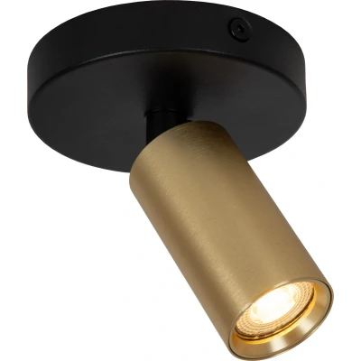 Afbeelding van Lucide RITMO Plafondspot Ø 10 cm 1xGU10 (MR11) Mat Goud / Messing