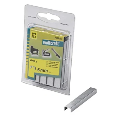 Afbeelding van Wolfcraft 7026000 Nieten met brede rug Type 53 2000 stuk(s) Afm. (l x b h) 6 11.2 mm