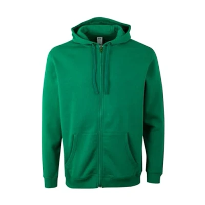 Afbeelding van Mukua SF270U Unisex sweatshirt met ritssluiting en capuchon, Kelly Green, maat XL, Groen, XL
