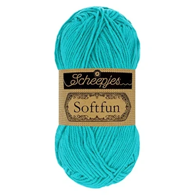 Afbeelding van SCHEEPJES SOFTFUN 10X50G 2423 BRIGHT TURQUOISE