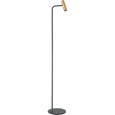 Afbeelding van Highlight Vloerlamp Trend ZwartGoud 1 lichts 132cm mini GU10