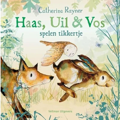 Afbeelding van Haas, Uil &amp; Vos spelen tikkertje (Hardback)