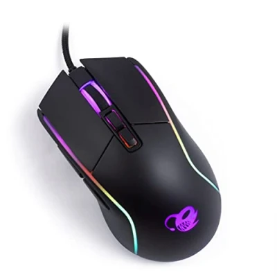 Afbeelding van Gaming muis met led CoolBox DG MOU019 RGB 6400 dpi 30 ips Zwart