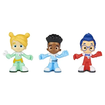 Afbeelding van Mighty Express Kinderfiguren set van 3 met spoor en kast, ter aanvulling speelsets, vanaf jaar