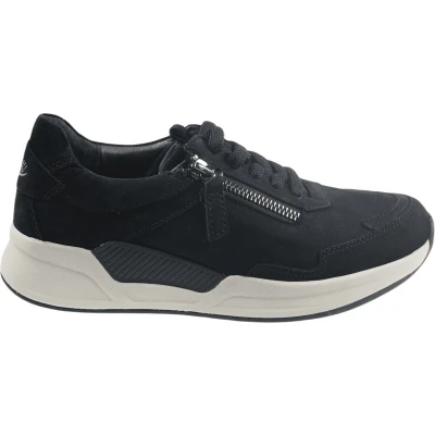 Afbeelding van Gabor rollingsoft sensitive 76.958.47 dames rollende wandelsneaker zwart maat 37 (EU) 4 (UK)