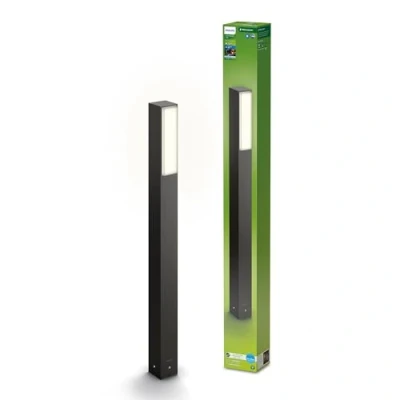 Afbeelding van Philips Stratosphere Ultra Efficiente Padlamp voor Buiten 3.8W 4000K Koelwit Licht IP44 Weerbestendig Antraciet