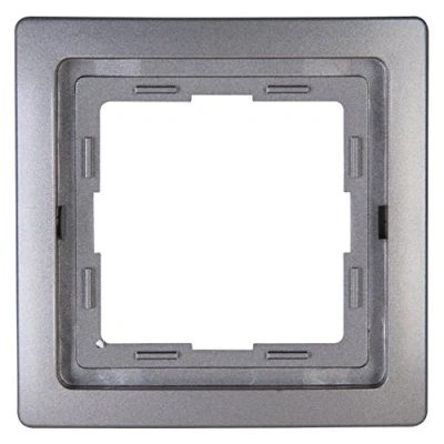 Afbeelding van Kopp Afdekframe 1 voudig, stuk, platina, 400143068 Venetië