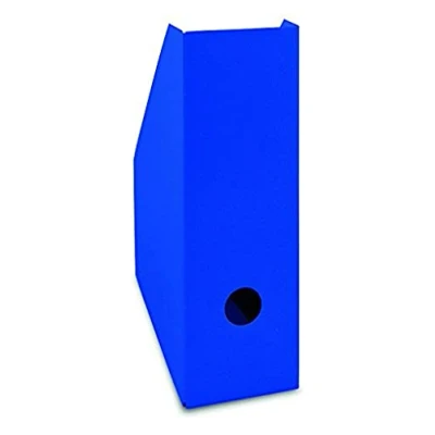 Afbeelding van Landré Tijdschriftencassette A4, van stevig karton 10,5 cm breed, blauw, 40 stuks