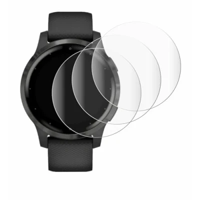 Afbeelding van Savvies (4 Stuks) Full Screen Scherm Beschermfolie voor Garmin vivoactive 4 (45 mm) Cover Protector 3D Curved [Edge to Edge, Ultra Clear]