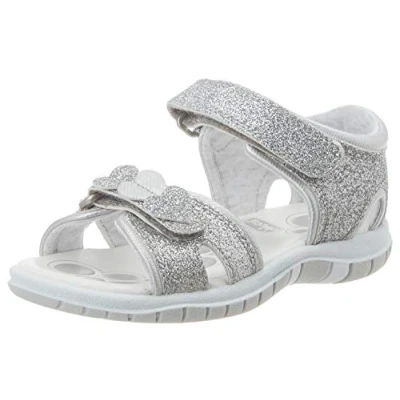 Afbeelding van Chicco, Sandaal Met Dubbele Klittenbandsluiting, Meisjes En Meisjes, Zilver (1), 25 EU, Design in Italië