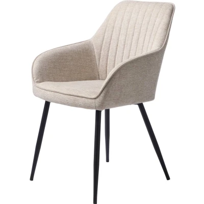 Afbeelding van Nordic Home Issy armstoel zand Stof