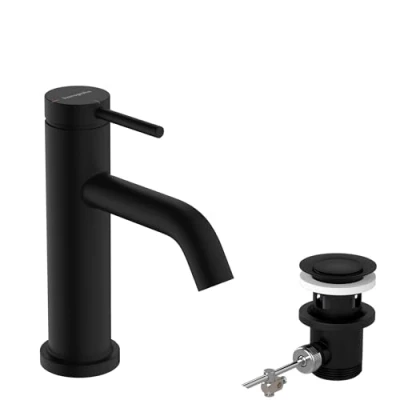 Afbeelding van Hg basin mix 80 tecturis s coolstart with pop up waste set mb 73302670