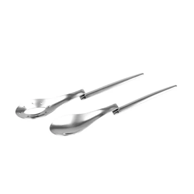 Afbeelding van chg 9871 00 saladebestek met knik/lengte: ca. 27,5 cm, zilver, 1 pak