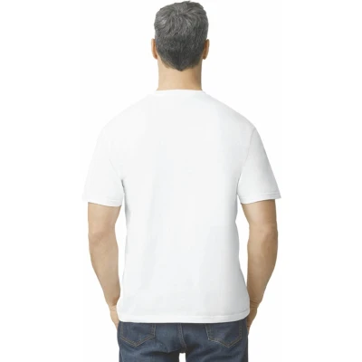 Afbeelding van Gildan Heren T shirt Softstyle Midweight GI65000 White 4XL