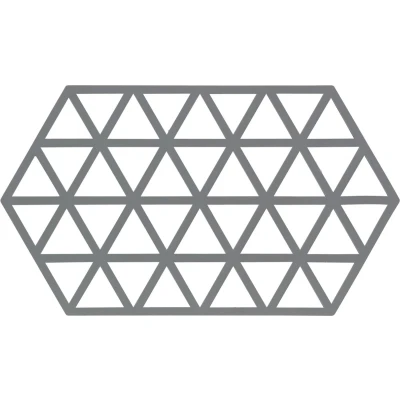 Afbeelding van Onderzetter Zone Denmark Dubbel Triangles Cool Grijs