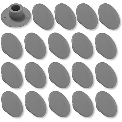 Afbeelding van cyclingcolors 20 x afdekkapjes, M8, schroefdoppen, binnenzeskant, cilinderschroeven, beschermkappen, CHC, grijs