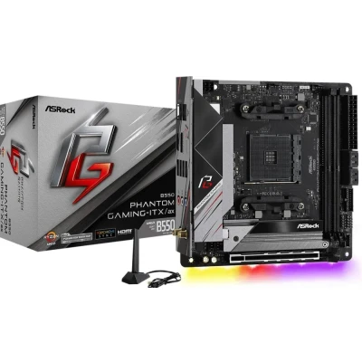 Afbeelding van Moederbord AMD Asrock B550 Phantom Gaming ITX/ax