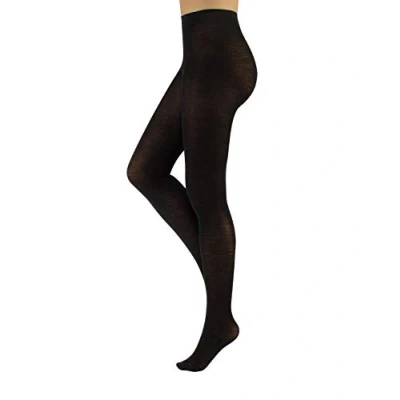 Afbeelding van CALZITALY Wol, damessokken, panty voor dames, merinowol, winterpanty, Zwart, grijs, navy, paars, bruin, beige, bordeaux, groen, S, M, L, XL, 100 denier, Made in Italy, S