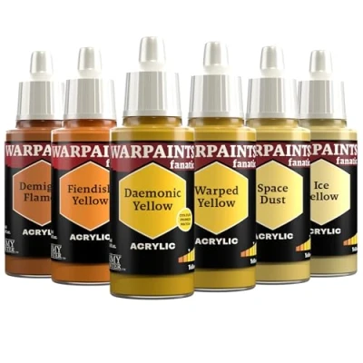 Afbeelding van The Army Painter, Warpaints Fanatic Flexible Triad: Yellows 6 x 18 ml acrylverf, miniatuur hobbyschilderij, kwaliteitsverf voor wargaming