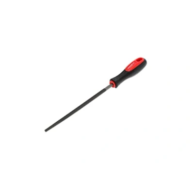 Afbeelding van GEDORE Rode ronde vijl, speciaal staal, 2 componenten handgreep, rood/zwart