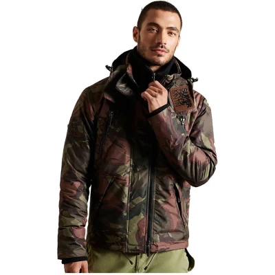 Afbeelding van Superdry Mountain Windcheater Outdoorjas, Heren, Maat: Small, Army camo