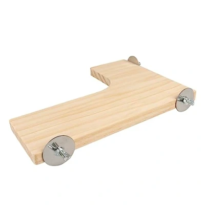 Afbeelding van Duvoplus Hok Knaagdier Houten L platform 27x21,5x4cm Houtkleurig 1st
