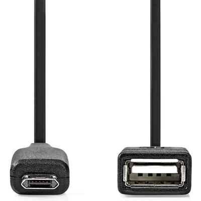 Afbeelding van USB Micro B Adapter 2.0 Male A Female 480 Mbps N