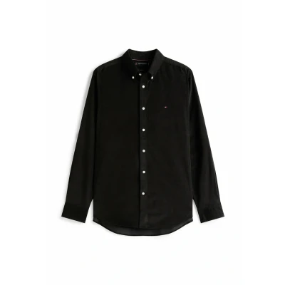 Afbeelding van Tommy Hilfiger Regular FIT FLAG Embroidery Overhemd, Heren, Maat: XS, Black