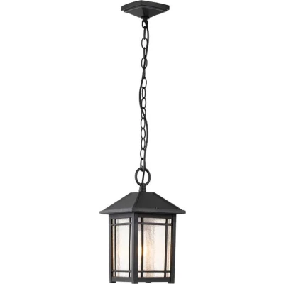 Afbeelding van Quoizel LED Buiten Pendelarmatuur Cedar Point 1X E27 Max 60W IP44 Dimbaar Black