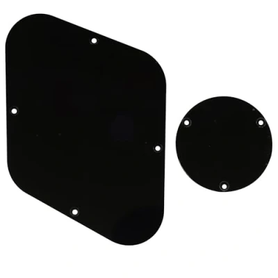 Afbeelding van Musiclily LP Back Plate en Switch Cover Set voor USA Les Paul, 1 laags Zwart