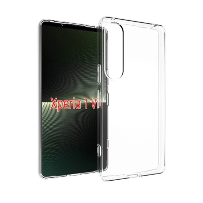 Afbeelding van Sony Xperia 1 VI Hoesje Siliconen en TPU (zacht) Accezz Softcase/Backcover Transparant Telefoonhoesje