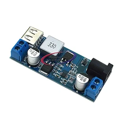 Afbeelding van DC 6 V 9 12 24 naar 5 5A Buck Converter Module, 36 Stap omlaag USB Transformator Dual Output Voltage Regulator Board