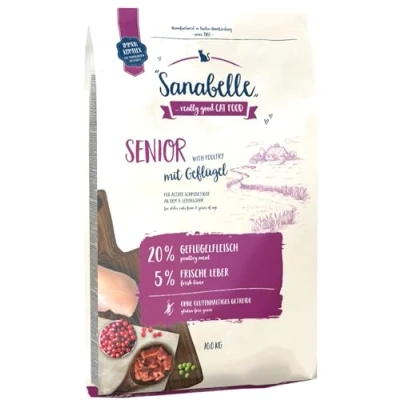 Afbeelding van Sanabelle Senior Droogvoer voor oudere katten vanaf 8 jaar 4 x 2 kg
