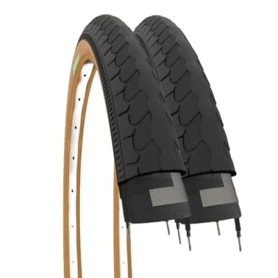 Afbeelding van 2 banden 26&quot; x 1 3/8 (37 590) fietsband zwart para voor stadsfiets straat volwassenen vintage Olande