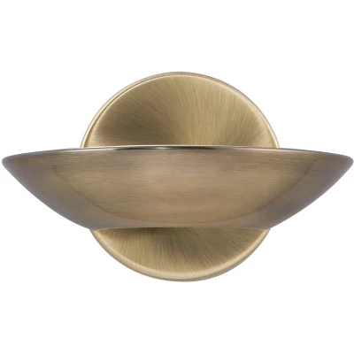 Afbeelding van Searchlight Wall Wandverlichting 17 X 11 Cm 8W LED Incl. Antiek Messing