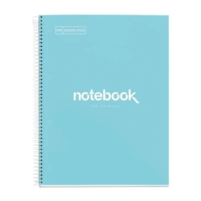 Afbeelding van MIQUELRIUS NOTEBOOK EMOTIONS A4 geruit 5 x mm 80 vellen extra stevig karton hemelsblauw
