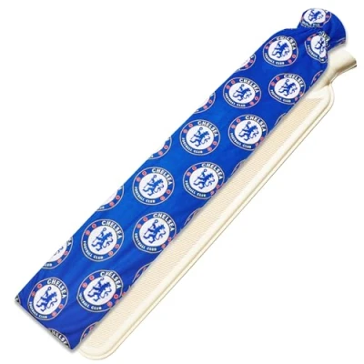 Afbeelding van Chelsea F.C. lange warmwaterkruik met zachte hoes 2L voetbalcadeaus voor hem (blauw/wit lang)