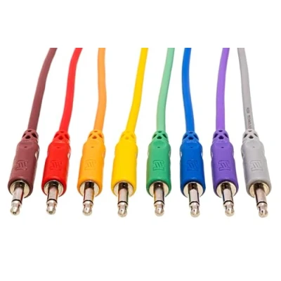 Afbeelding van Hosa CMM 830 Unbalanced Patch Cables 3.5 mm TS to Same 1 ft