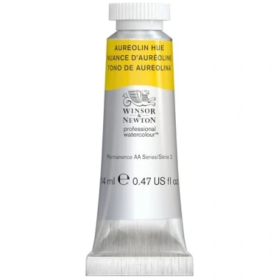 Afbeelding van Winsor &amp; Newton 0105417 Professional Watercolour Aureolin Hue, 14 ml tube aquarelverf, levendige kleuren in kunstenaarskwaliteit, hoge kleurglans en helderheid, lichtecht
