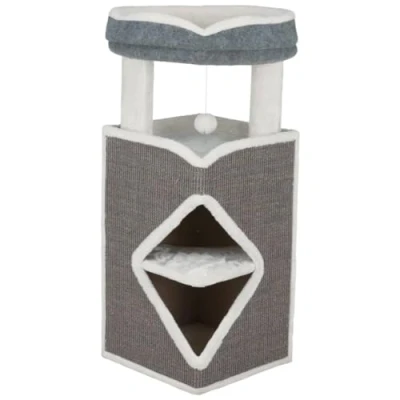 Afbeelding van Trixie cat tower arma grijs / wit (54X54X98 CM)