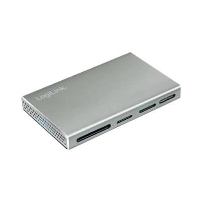 Afbeelding van LogiLink Check (Micro USB), Geheugenkaartlezer, Zilver