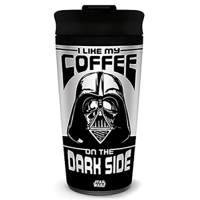 Afbeelding van Reisbeker Star Wars I Like My Coffee On The Dark Side 450ml metaal