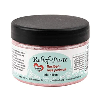 Afbeelding van Ideen mit Herz reliëfpasta flexibel 150 ml (roze parelmoer)