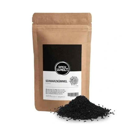 Afbeelding van Spicy Welt Hele Zwarte Komijn (100g) Komijnzaad, Nigella Sativa Puur Natuur, Authentieke Smaak Krachtige Aroma 100% Natuurlijk, Zonder Additieven