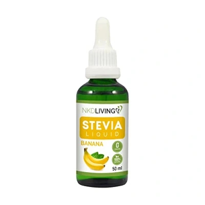 Afbeelding van NKD Living Pure Stevia Vloeibare Druppels 50ml (Banaan)