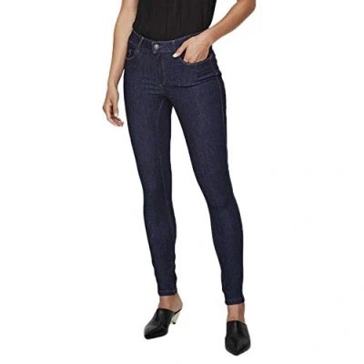 Afbeelding van Vero Moda Vmseven Shape UP Jeans Skinny Fit, Dames, Maat: Lx32, Dark blue denim