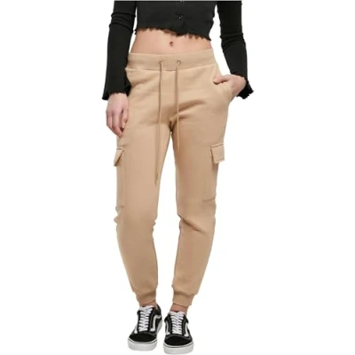 Afbeelding van Urban Classics Cargobroek, Dames, Maat: Small, Unionbeige